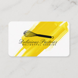 Whisk variation Culinary Master Brushed Business Card