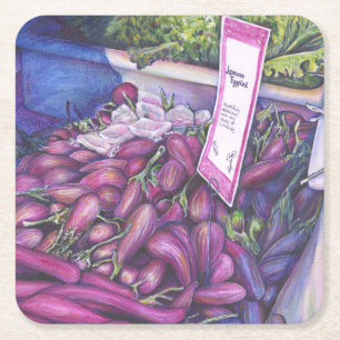 Whisk Well for Whale Soup Square Paper Coaster