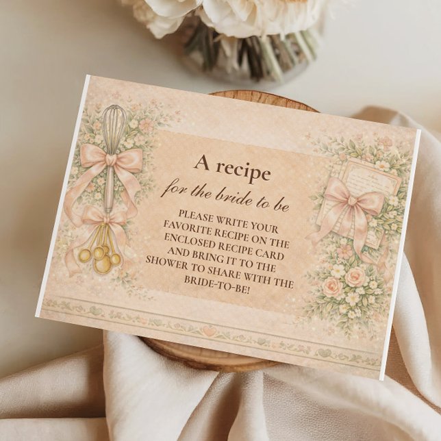 Whisked Away Kitchen Bridal Shower Enclosure Card (Creator Uploaded)