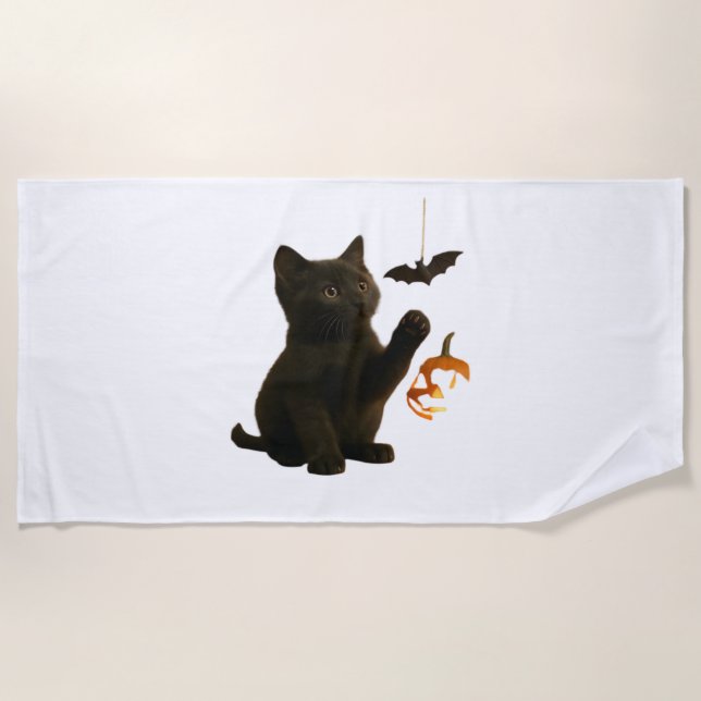 Whisker Hex & Lantern Glow Classic T-Shirt Beach Towel (Front)