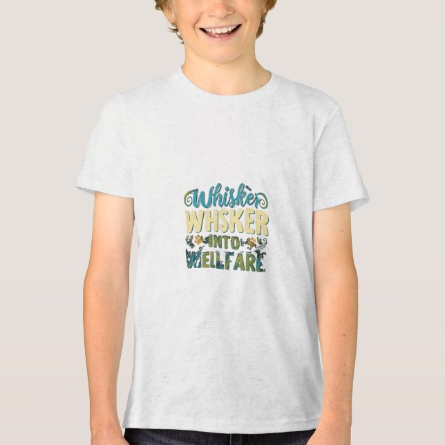 Whisker into Welfare  Tri-Blend Shirt (Front)