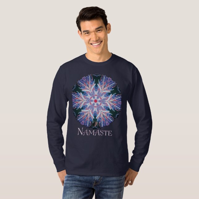 Whisker Namaste Kaleidoscope T-Shirt (Front Full)