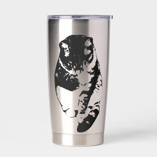 Whisker-Tuck Holiday Cat Insulated Tumbler