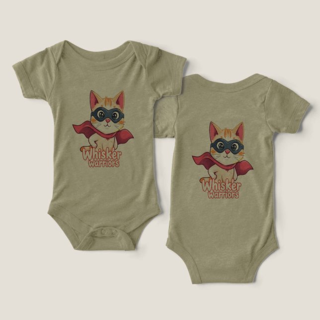 Whisker Warriors – Pastel Hero Cat (Design Front & Back)