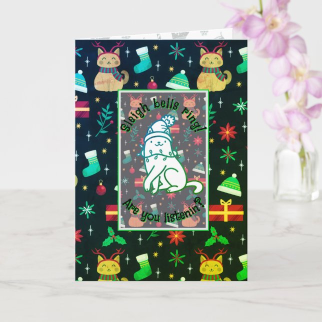 Whisker Wonderland Card (Orchid)