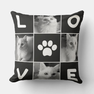 Whiskered Whimsy: Embrace the Love - Cat Lover's Cushion