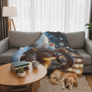 Whiskers and Hooves Fleece Blanket