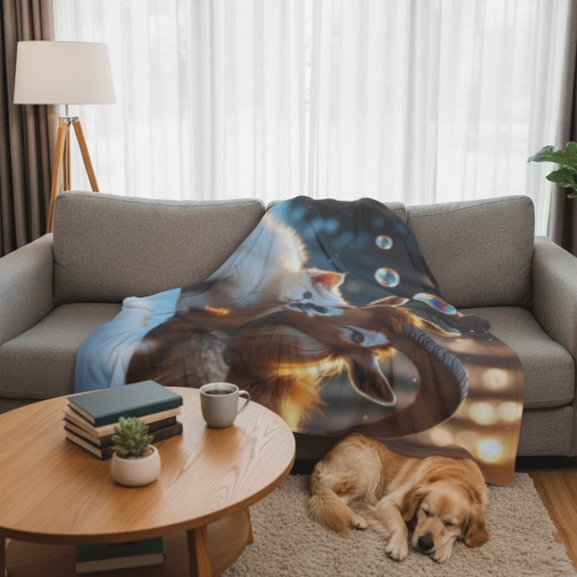 Whiskers and Hooves Fleece Blanket (Creator Uploaded)