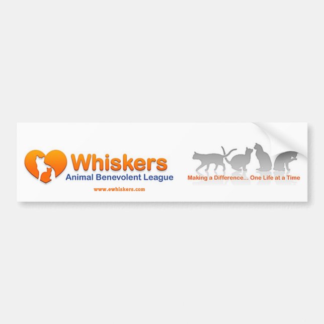 Whiskers bumper sticker (Front)