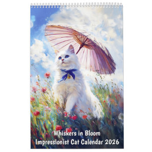 Whiskers in Bloom – Impressionist Cat Calendar 202