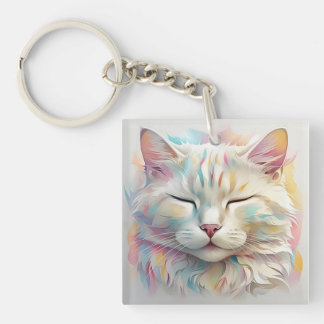 " WHISKERS IN BLOOM " KEY RING