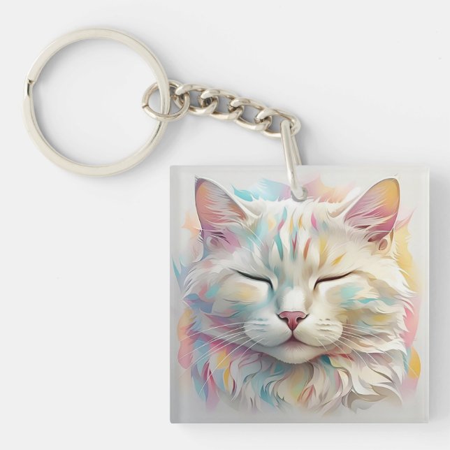 " WHISKERS IN BLOOM " KEY RING (Front)