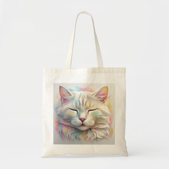 " WHISKERS IN BLOOM " TOTE BAG (Front)