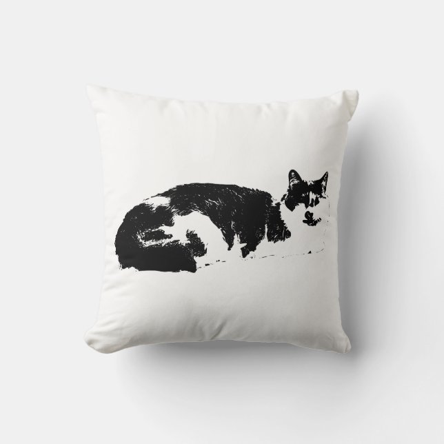 Whiskers in Repose Cushion (Front)