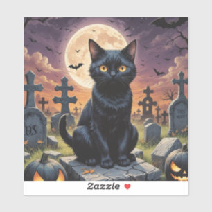 Whiskers of the Witching Hour - Black Cat