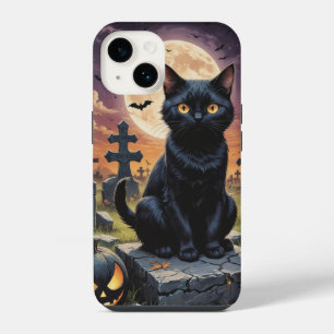 Whiskers of the Witching Hour - Black Cat iPhone 14 Case