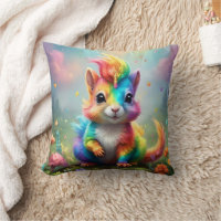 Whiskers of Wonder: The Rainbow Unicorn Squirrel 