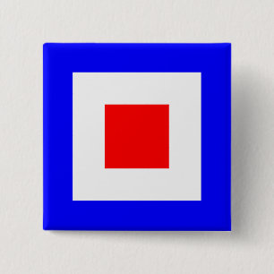 WHISKEY 15 CM SQUARE BADGE