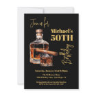 Whiskey Bourbon and Cigar Birthday