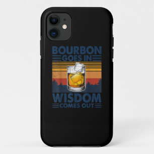 Whiskey  Bourbon Goes in Wisdom Comes Out Case-Mate iPhone Case