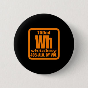Whiskey Bourbon Helps Alcohol TShirt Gift 6 Cm Round Badge