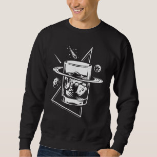 Whiskey Brandy Bourbon Alcohol Drinking Cocktails  Sweatshirt