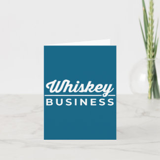 Whiskey Business Drinking St Patrick's Day  Card