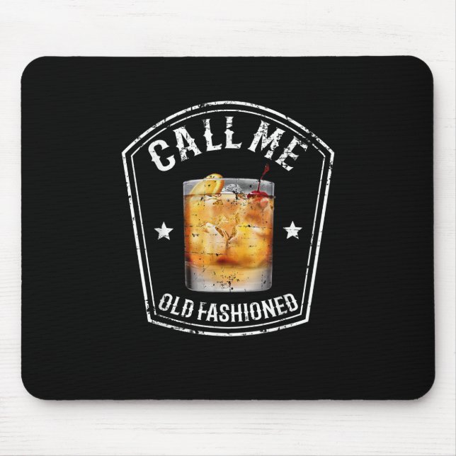 Whiskey Calls Me Old Fashioned Mouse Pad (Front)