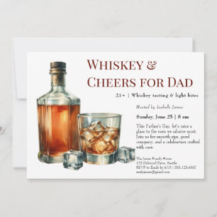 Whiskey & Cheers – Editable Father’s Day  Invitation