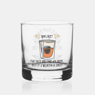 "Whiskey" Custom Monogram  Whiskey Glass