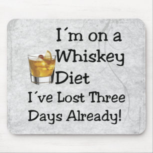 Whiskey Diet Mouse Pad