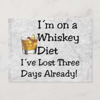 Whiskey Diet Postcard