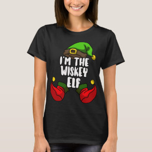 Whiskey Elf Matching Family Group Christmas Party T-Shirt