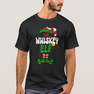 Whiskey Elf Pajama Matching Group Christmas Holida T-Shirt