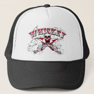 Whiskey Girls Skull Trucker Hat