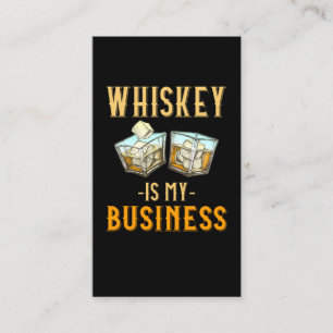 Whiskey Glasses Bourbon Drinking Humour Business Card