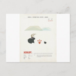 Whiskey Jackalope Postcard