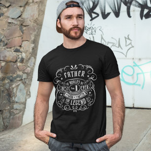 Whiskey Label Man Myth Legend Father Personalised  T-Shirt