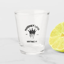 Whiskey Lane Graffiti Log Shot Glass