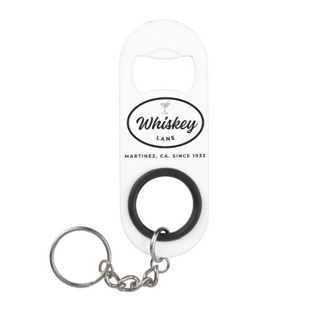 Whiskey Lane Retro Logo Bottle Opener (Front)