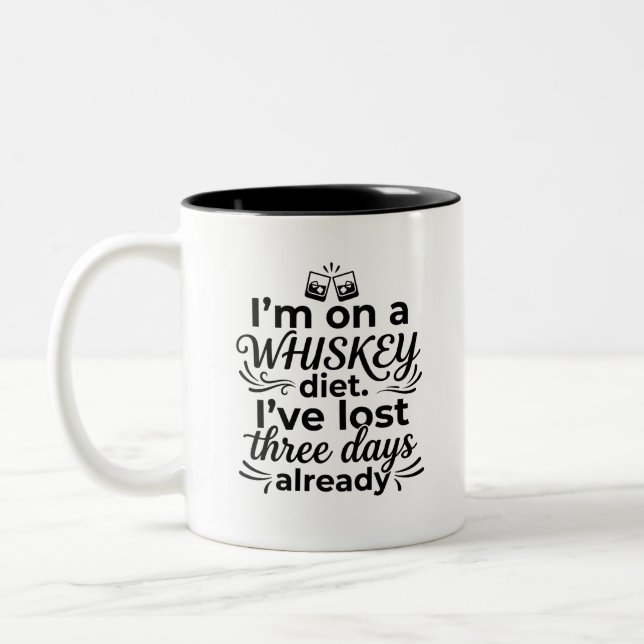 Whiskey Lost Mug Two Tone Gift (Left)