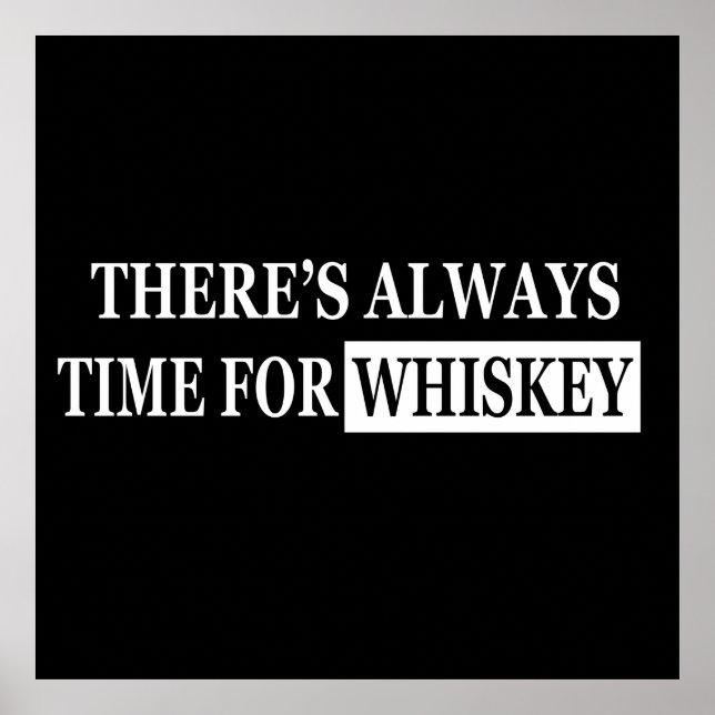 whiskey lover funny quotes poster (Front)