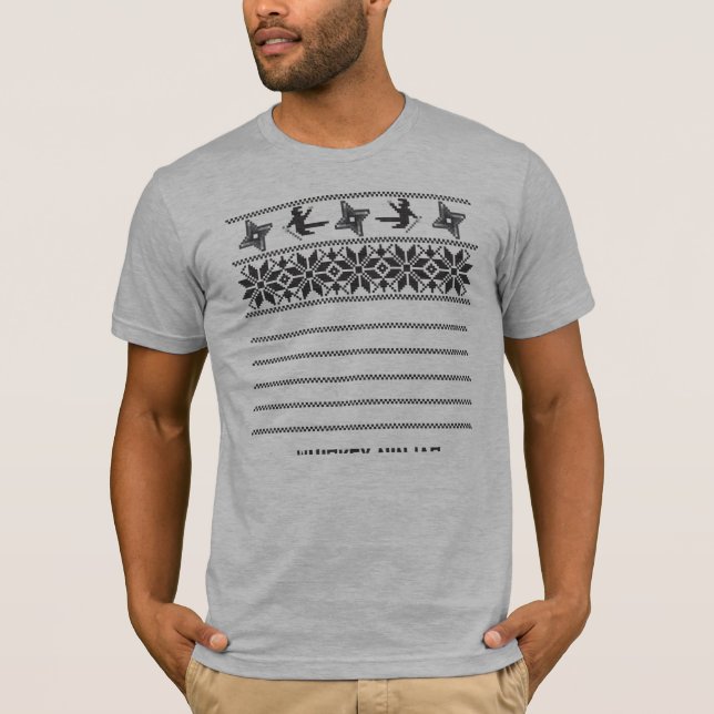 Whiskey Ninja Christmas T-Shirt (Front)