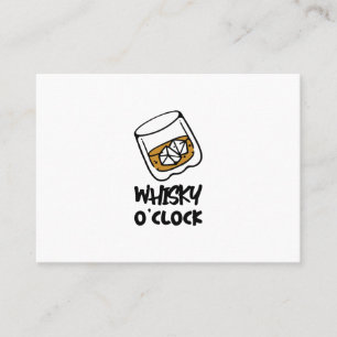 whiskey on the rocks business card