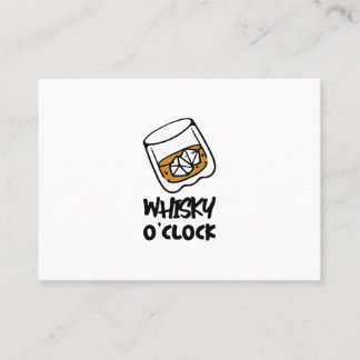 whiskey on the rocks business card
