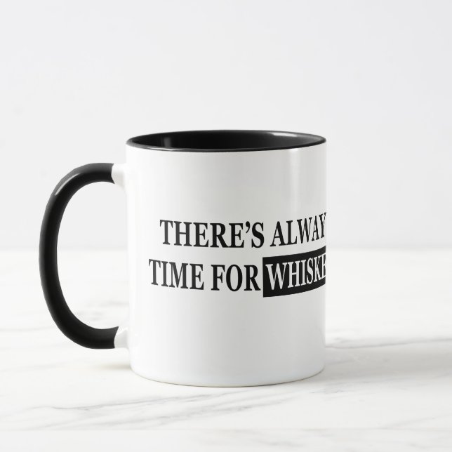 Whiskey quotes funny alcohol sayings mug (Left)