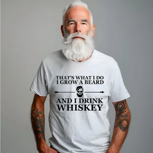 Whiskey quotes funny bearded sayings T-Shirt (Creator Uploaded)