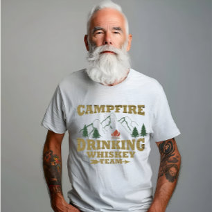 Whiskey quotes funny camping camper sayings  T-Shirt