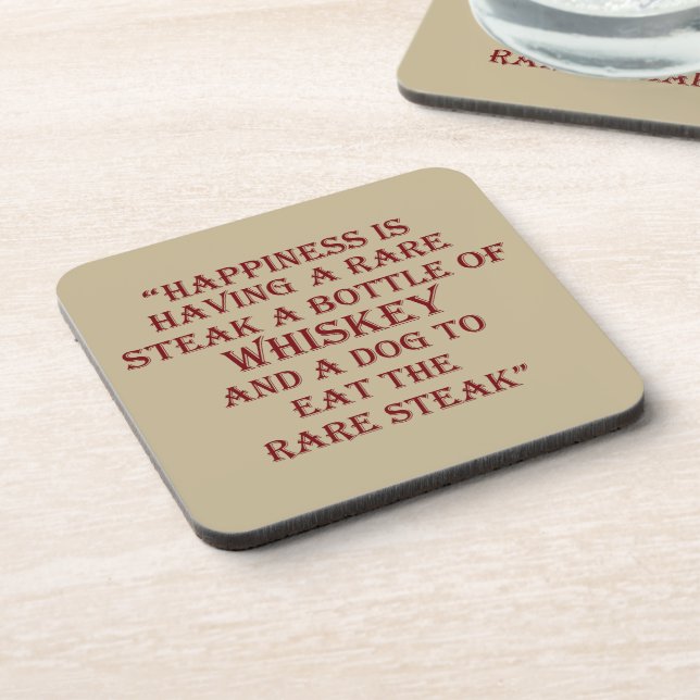 Whiskey quotes funny drinking sayings coaster (Left Side)