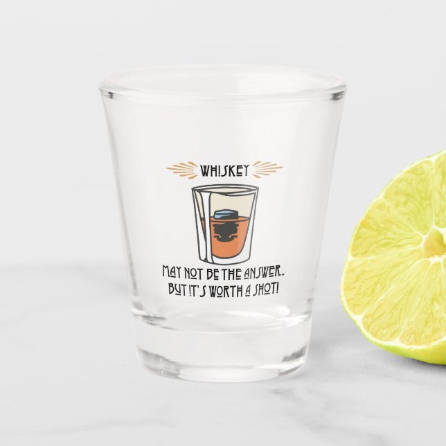 "Whiskey" Shot Glass (Front)